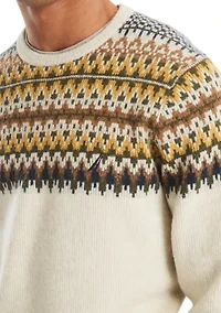 Men's Fair Isle Crew Neck Sweater