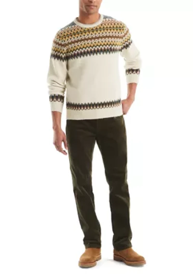 Men's Fair Isle Crew Neck Sweater