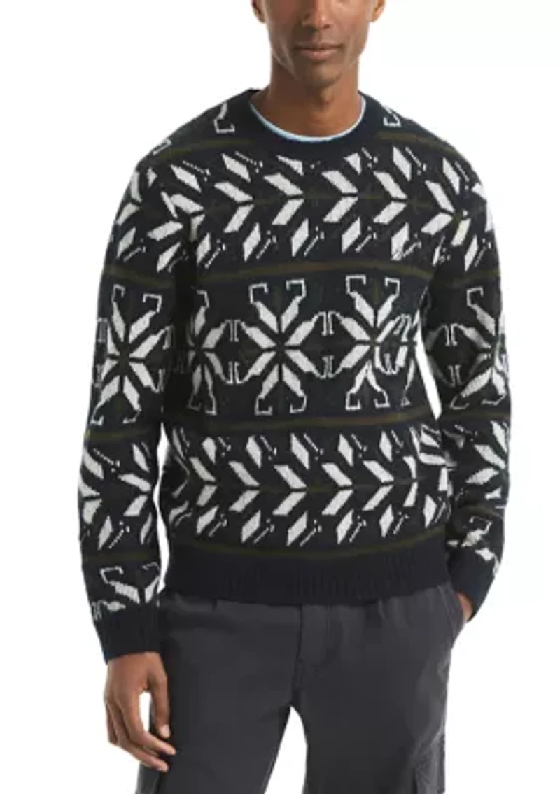 Men's Fair Isle Crew Neck Sweater