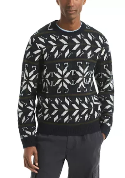 Men's Fair Isle Crew Neck Sweater