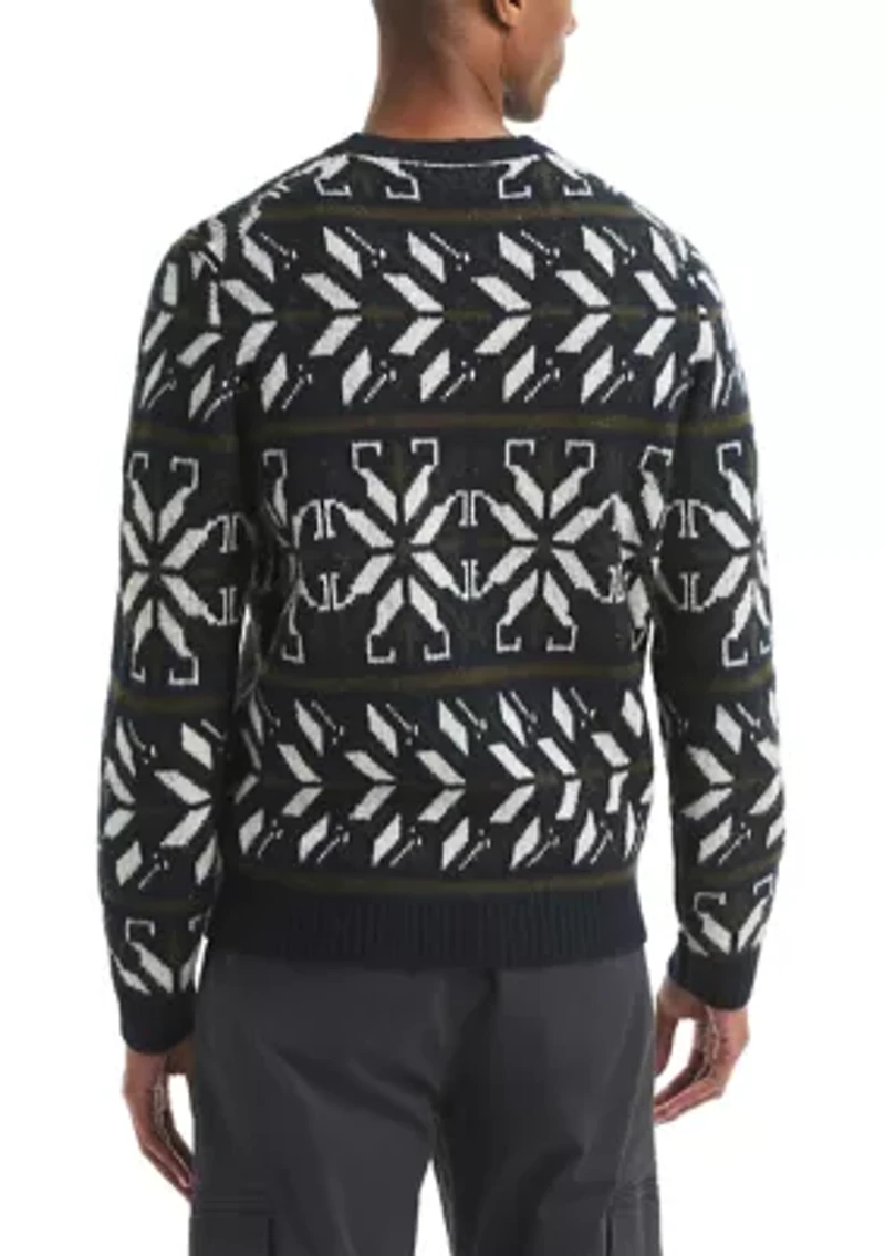Men's Fair Isle Crew Neck Sweater