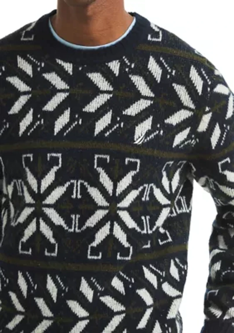 Men's Fair Isle Crew Neck Sweater
