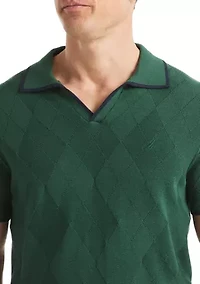 Textured Button Front Sweater