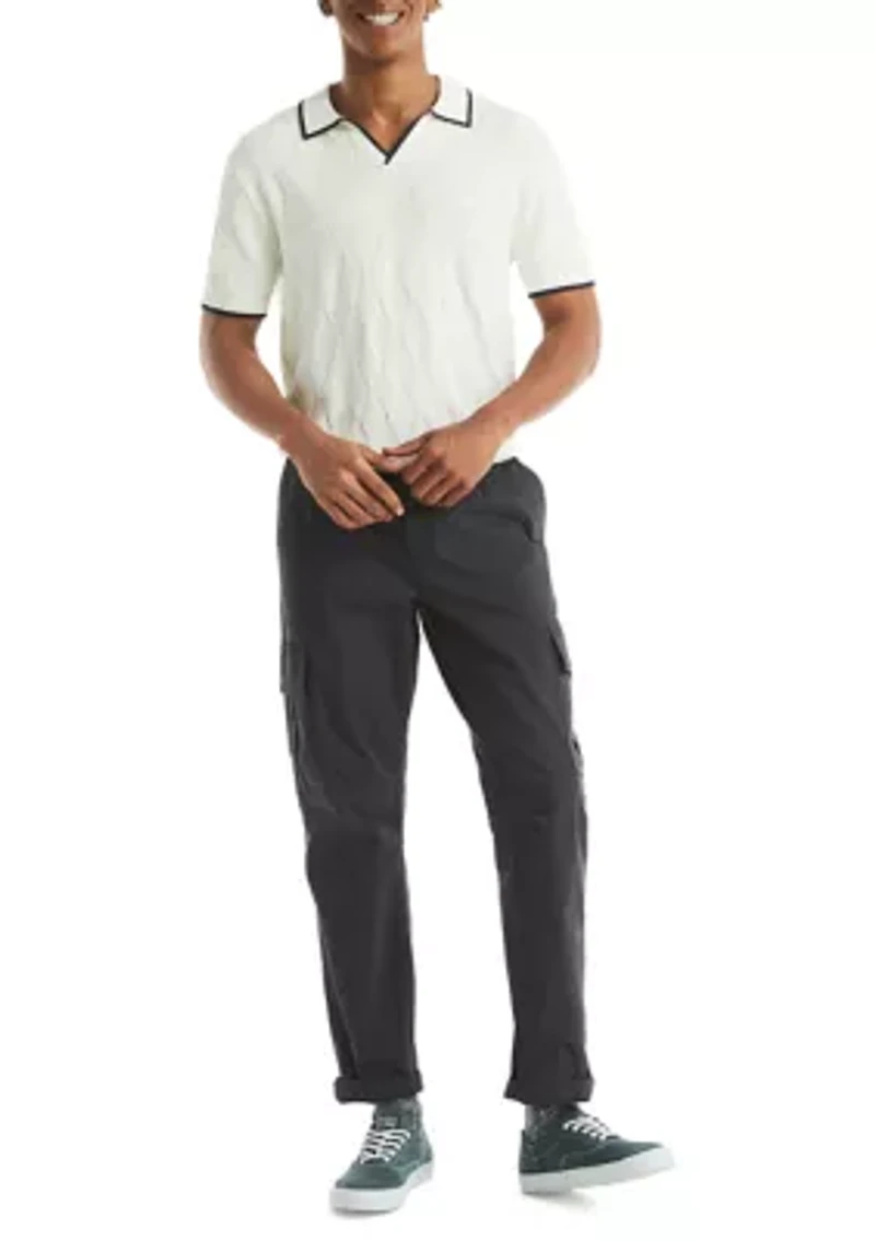 Textured Button Front Sweater