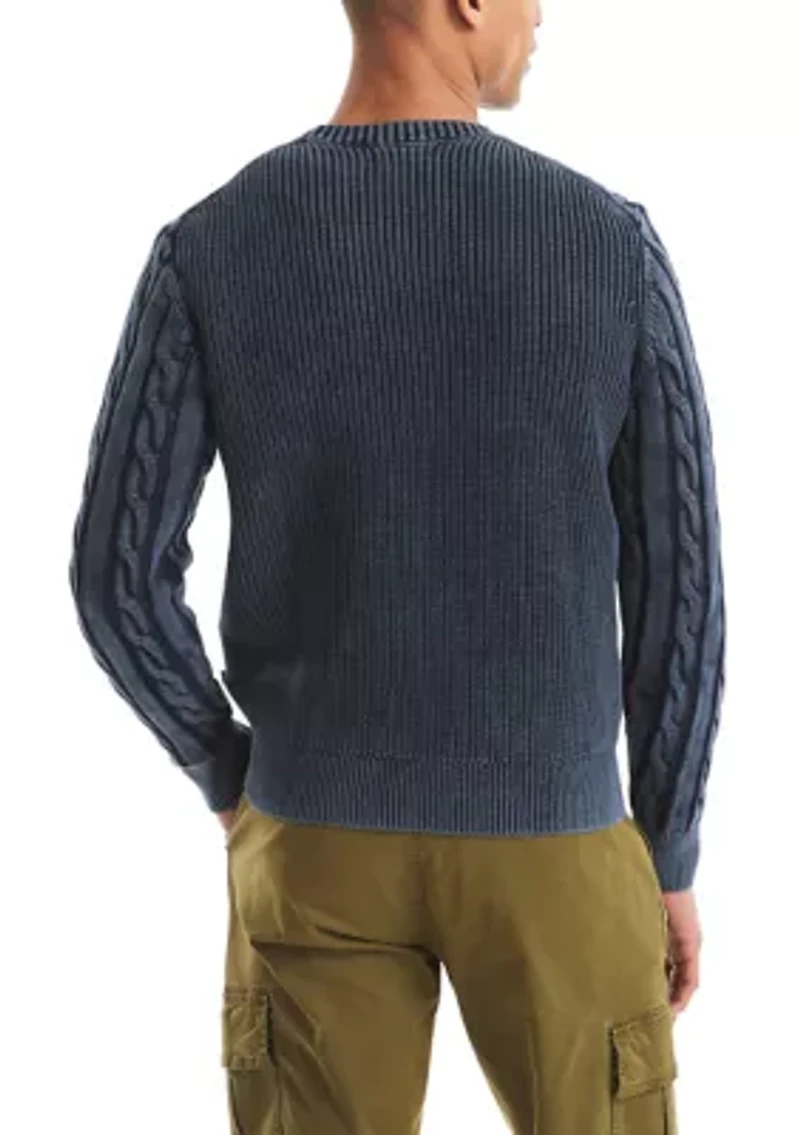 Men's Washed Anchor Sweater