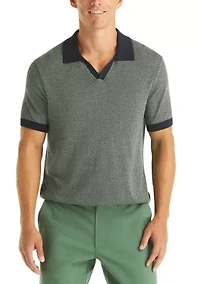 Men's Herringbone Sweater Polo