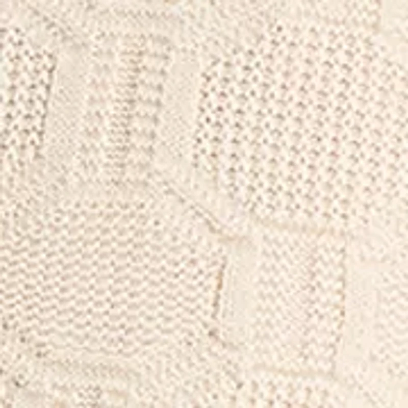 Men's Textured Button Front Sweater Polo