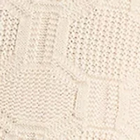 Men's Textured Button Front Sweater Polo