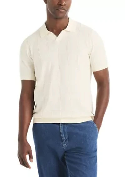 Men's Johnny Collar Sweater Polo