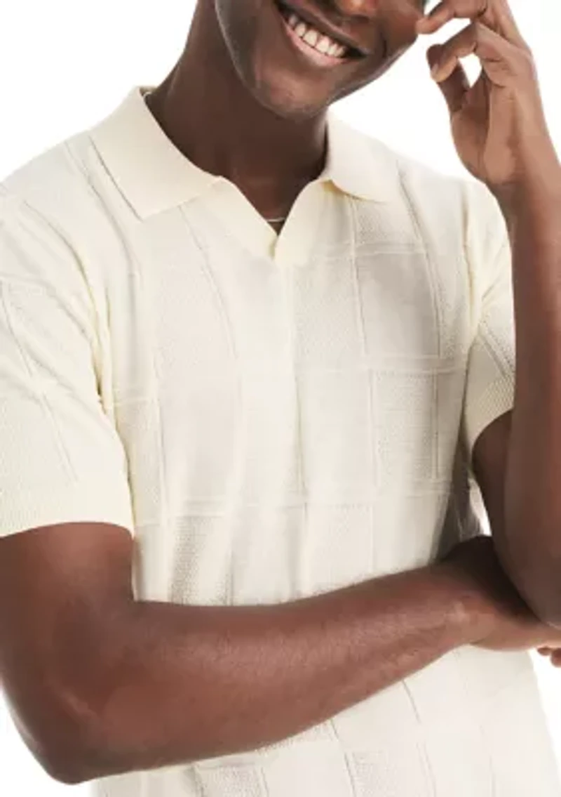 Men's Johnny Collar Sweater Polo