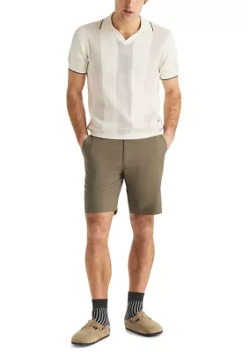 Men's Short Sleeve Johnny Collar Sweater