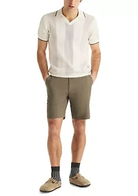 Men's Short Sleeve Johnny Collar Sweater