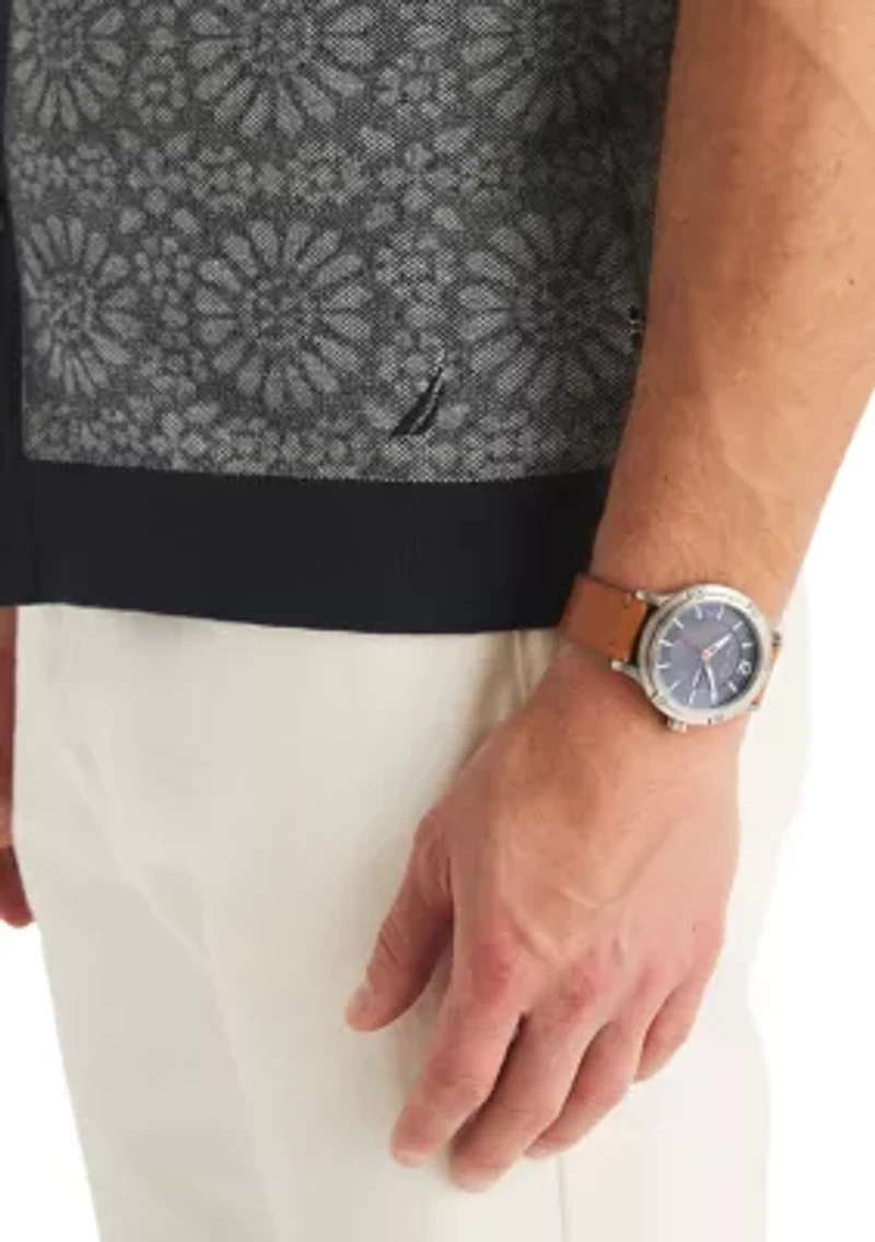 Men's Short Sleeve Medallion Sweater