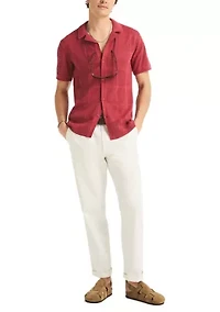 Men's Short Sleeve Open Square Sweater