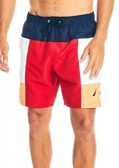 Color Block Swim Trunks