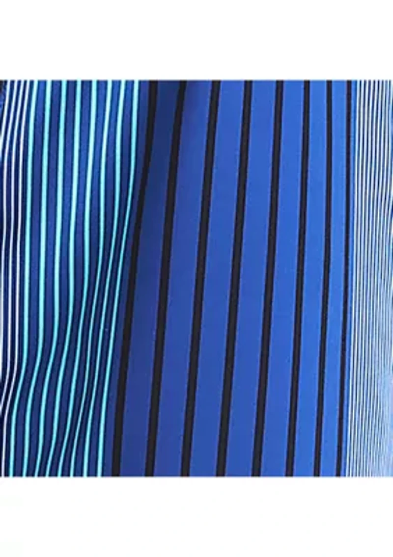 6" Striped Quick Dry Swim Shorts
