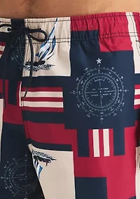 6'' Printed Swim Trunks