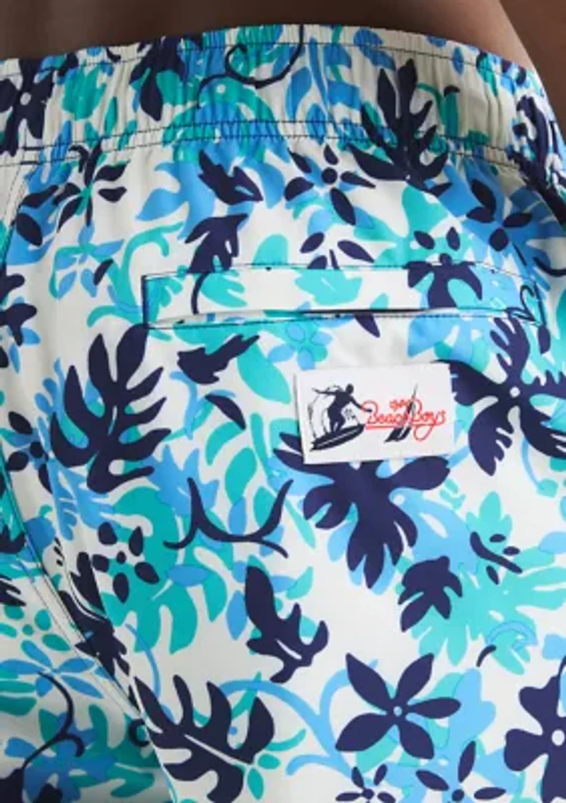 Beach Boys x Nautica 6" Printed Quick Dry Swim Shorts