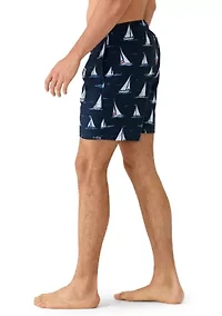 Men's Sail Print 6" Swim Trunks