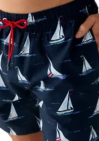 Men's Sail Print 6" Swim Trunks