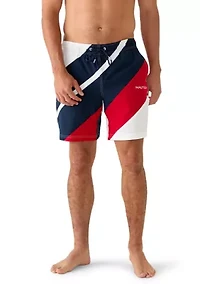 Diagonal Stripe Swim Trunk