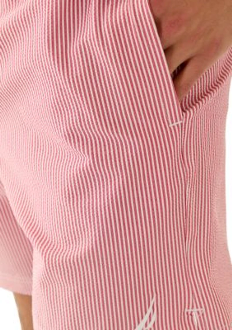 Seersucker Stripe Swim Trunks