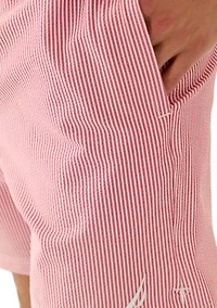 Seersucker Stripe Swim Trunks