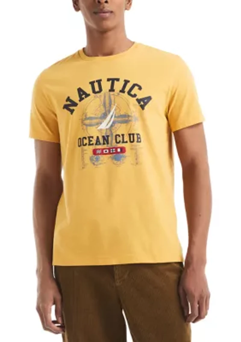 Short Sleeve Ocean Club Graphic T-Shirt