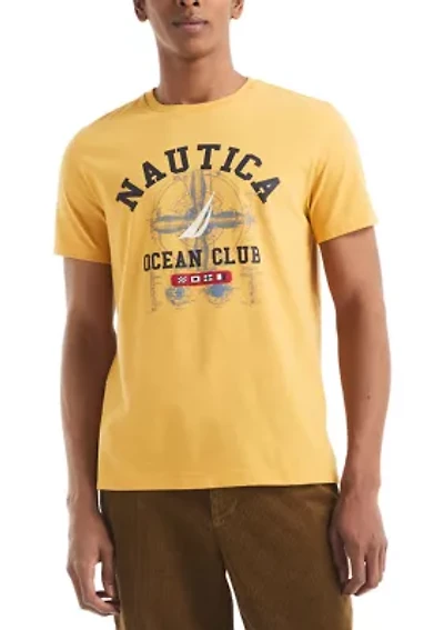Short Sleeve Ocean Club Graphic T-Shirt