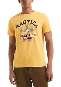 Short Sleeve Ocean Club Graphic T-Shirt