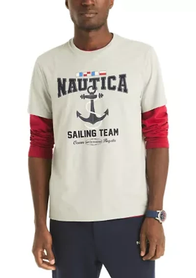 Short Sleeve Sailing Graphic T-Shirt