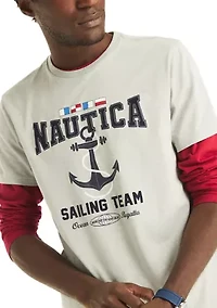 Short Sleeve Sailing Graphic T-Shirt
