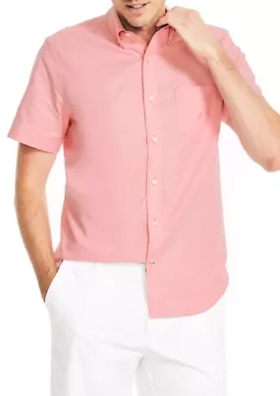 Solid Oxford Short Sleeve Shirt