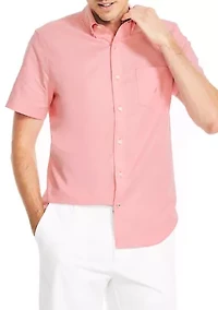 Solid Oxford Short Sleeve Shirt