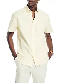 Solid Oxford Short Sleeve Shirt