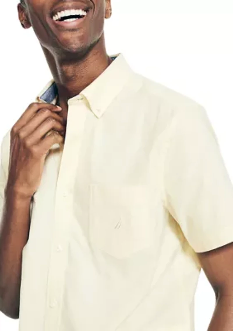 Solid Oxford Short Sleeve Shirt