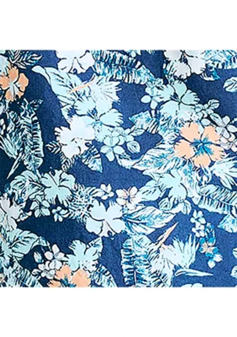 Sustainably Crafted Printed Linen Short-Sleeve Shirt