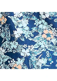 Sustainably Crafted Printed Linen Short-Sleeve Shirt