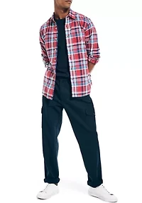 Long Sleeve Madras Plaid Shirt