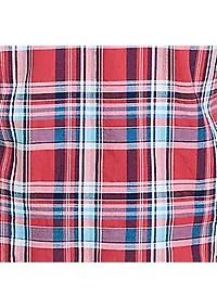Long Sleeve Madras Plaid Shirt