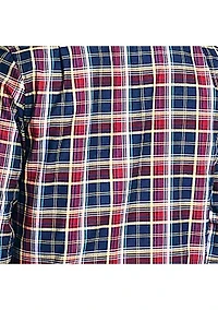 Wrinkle Resistant Plaid Wear to Work Shirt