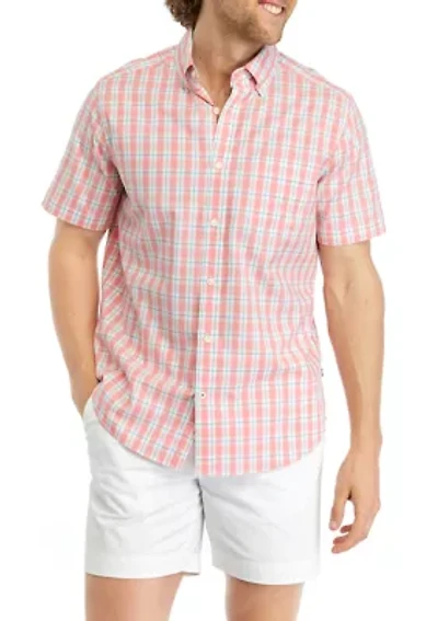 Sustainably Crafted Plaid Short Sleeve Shirt