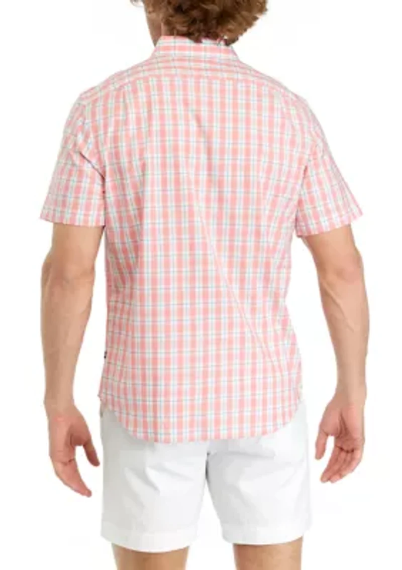 Sustainably Crafted Plaid Short Sleeve Shirt