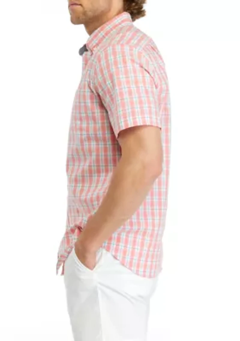 Sustainably Crafted Plaid Short Sleeve Shirt