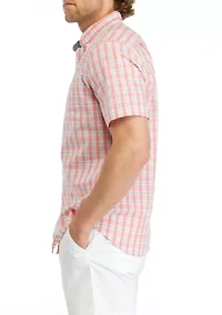 Sustainably Crafted Plaid Short Sleeve Shirt