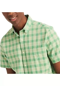 Sustainably Crafted Plaid Short Sleeve Shirt