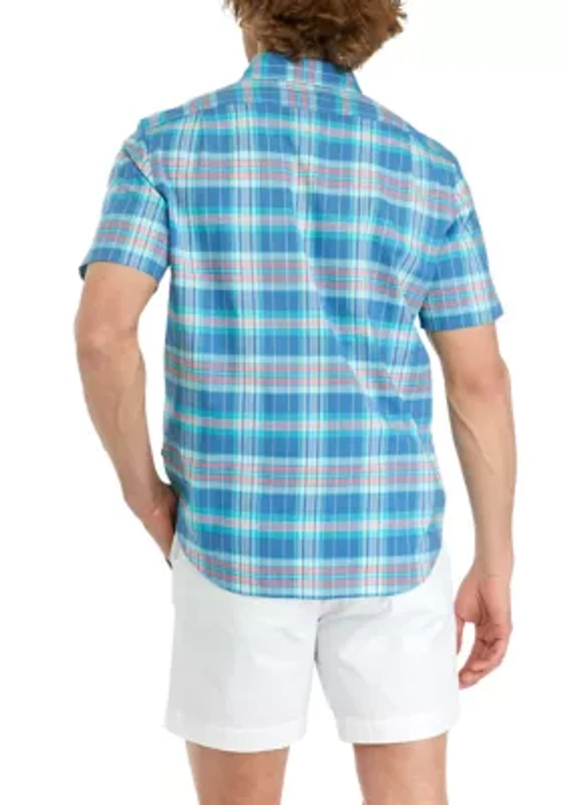 Sustainably Crafted Plaid Short Sleeve Shirt