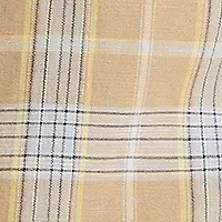 Plaid Linen Short Sleeve Shirt