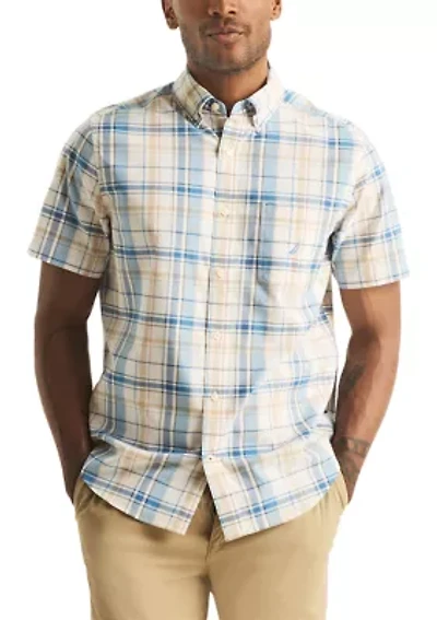 Sustainably Crafted Plaid Short Sleeve Shirt