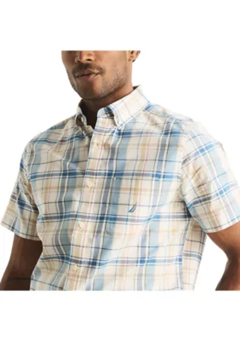 Sustainably Crafted Plaid Short-Sleeve Shirt